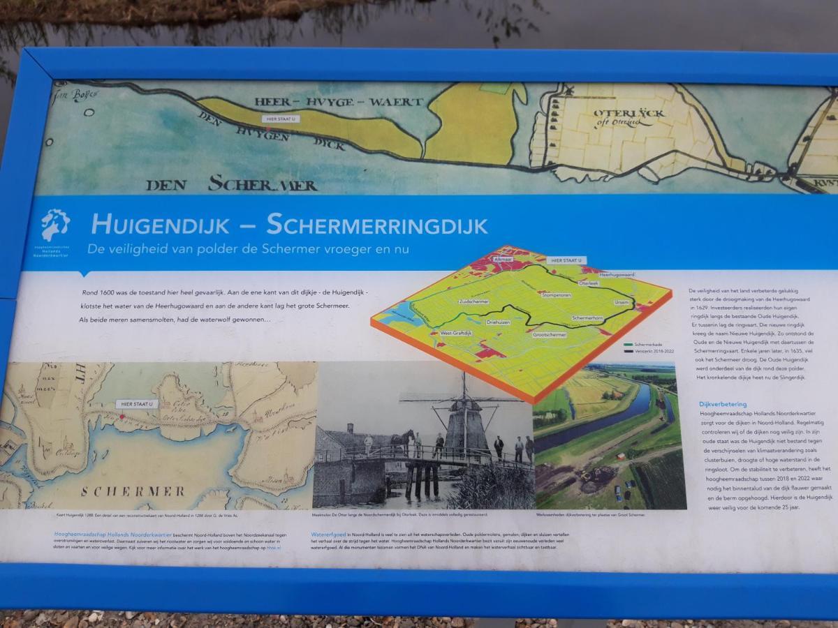 Gastenverblijf Bij De Molen Tussen Alkmaar En Hoorn Oterleek Bagian luar foto